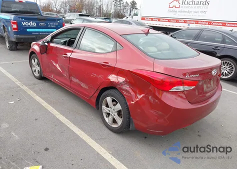 2013 Hyundai Elantra Gls/Limited z USA, uszkodzony, nr VIN KMHDH4AE1DU629093